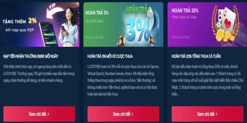 Các loại trò chơi tại NEX8